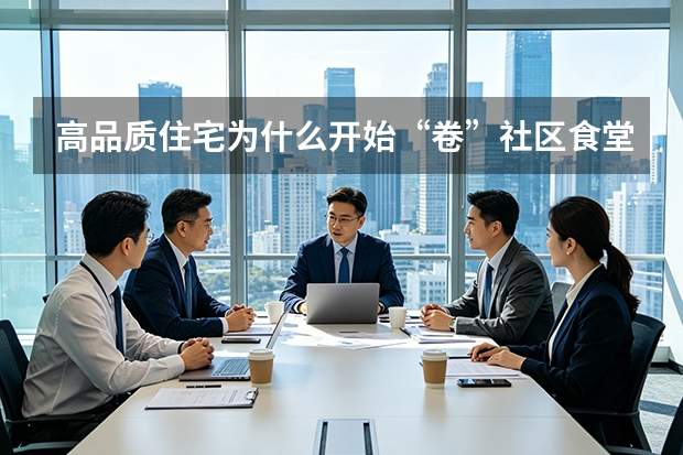 高品质住宅为什么开始“卷”社区食堂？从新东升·佑园说起